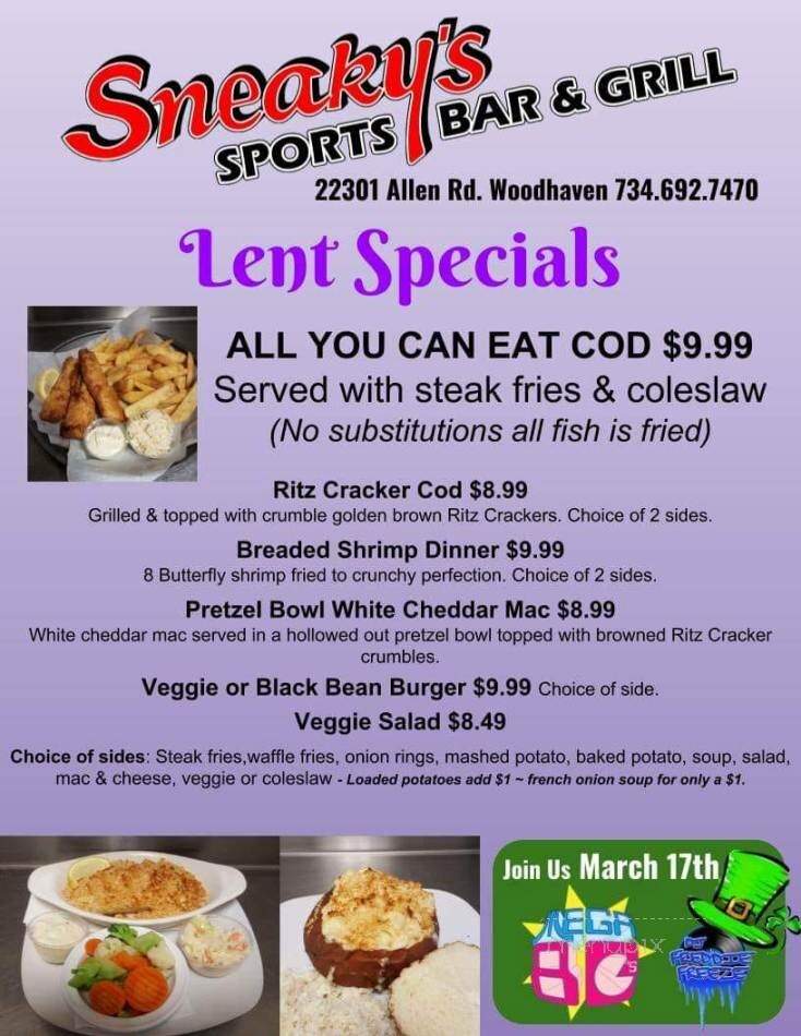 Sneaky's Sports Bar Grill - Woodhaven, MI