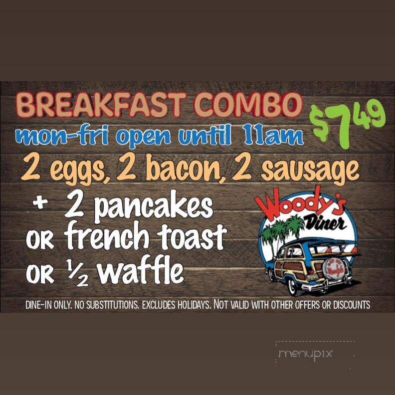Woody's Diner - Yorba Linda, CA menu_pic
