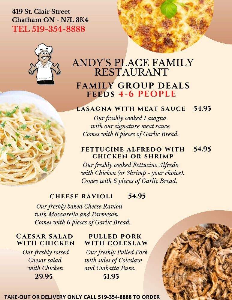 Andy's Place - Chatham-Kent, ON menu_pic