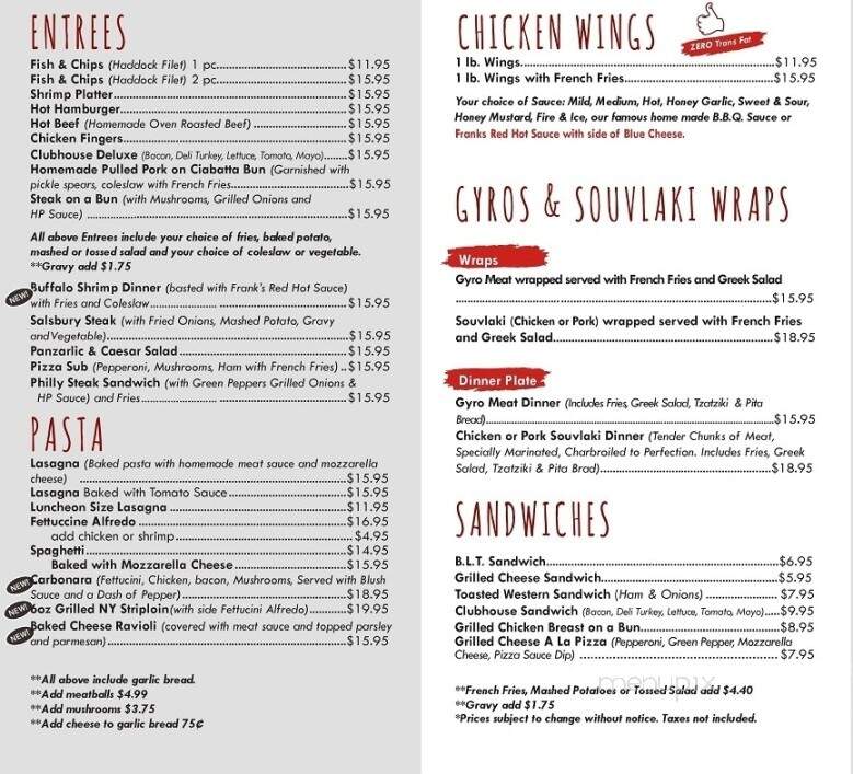 Andy's Place - Chatham-Kent, ON menu_pic