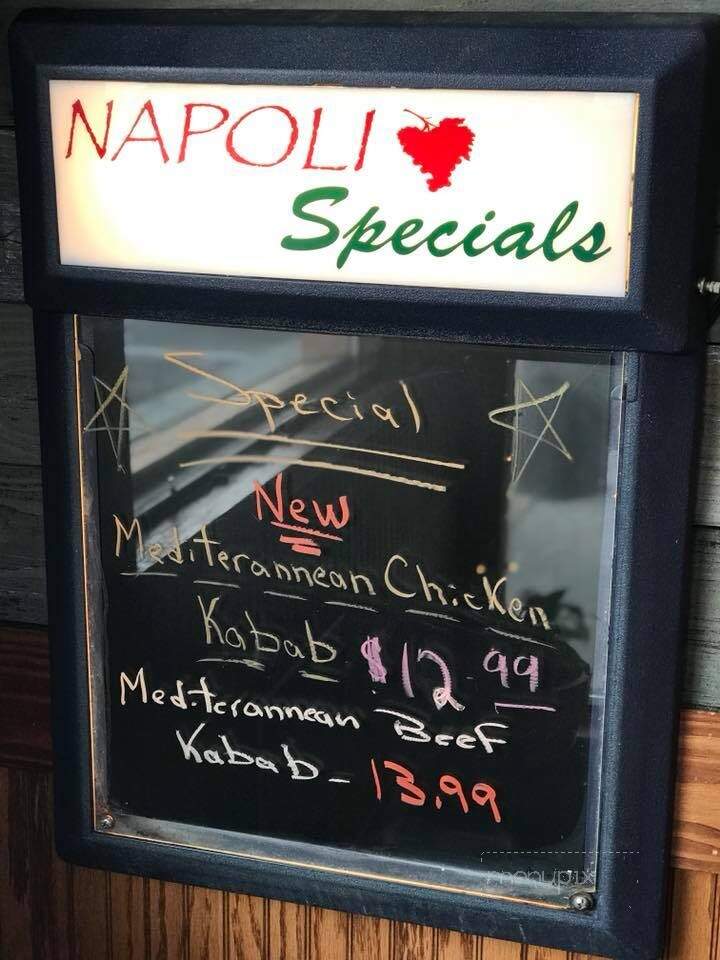 Napoli Italian Restaurant - Monroe, NC menu_pic