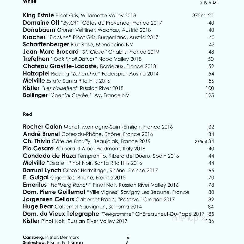 Skadi - Mammoth Lakes, CA menu_pic