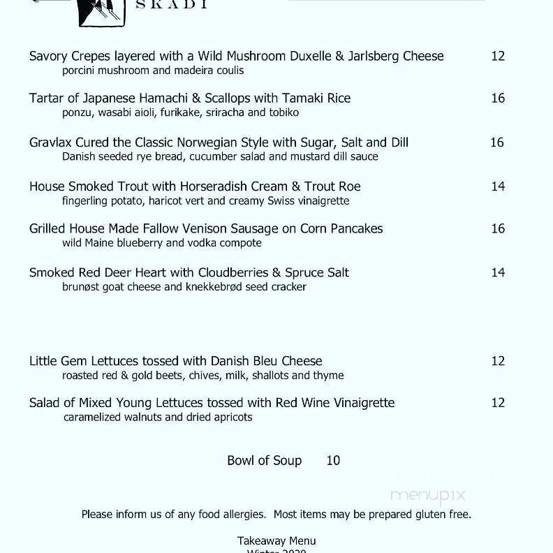 Skadi - Mammoth Lakes, CA menu_pic