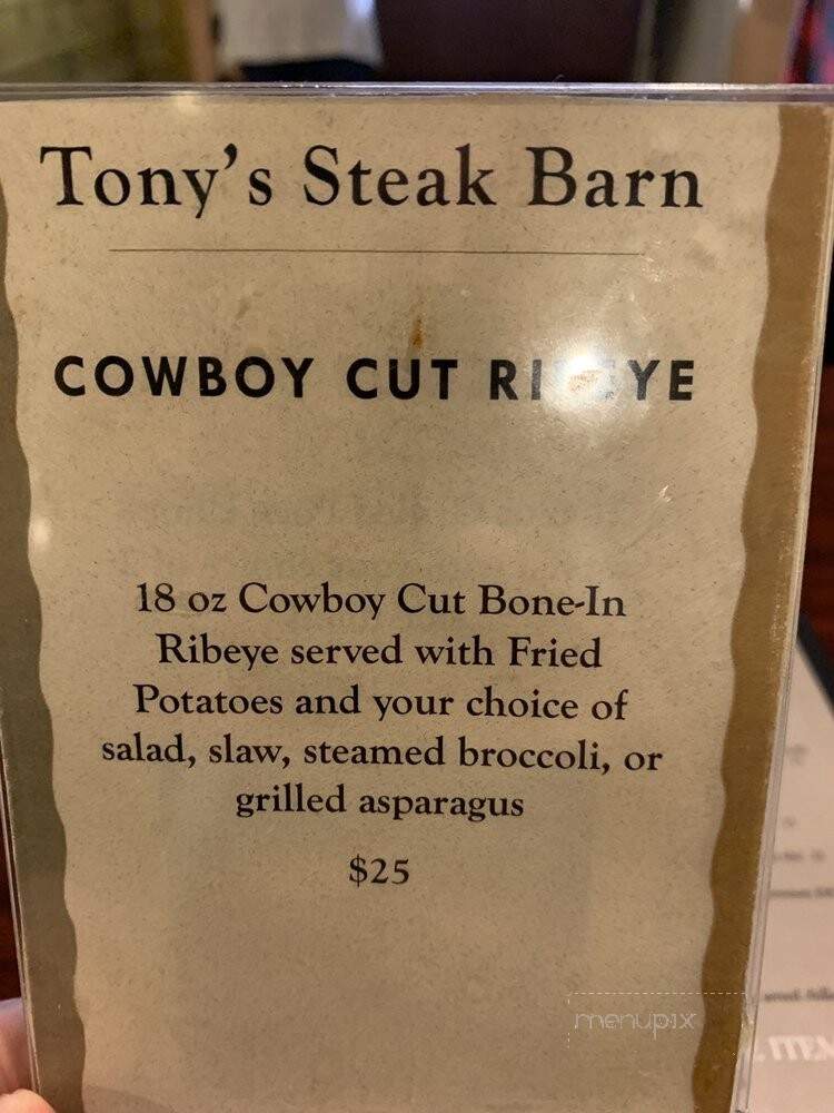 Tony's Steak Barn - Centre, AL