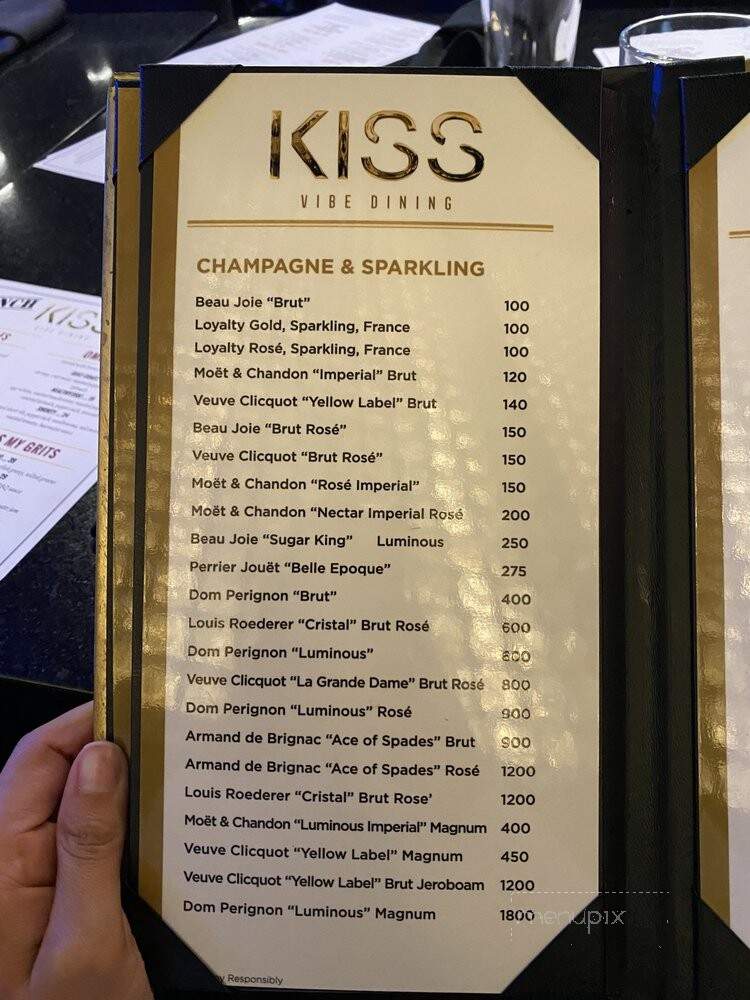 Kiss - Houston, TX menu_pic