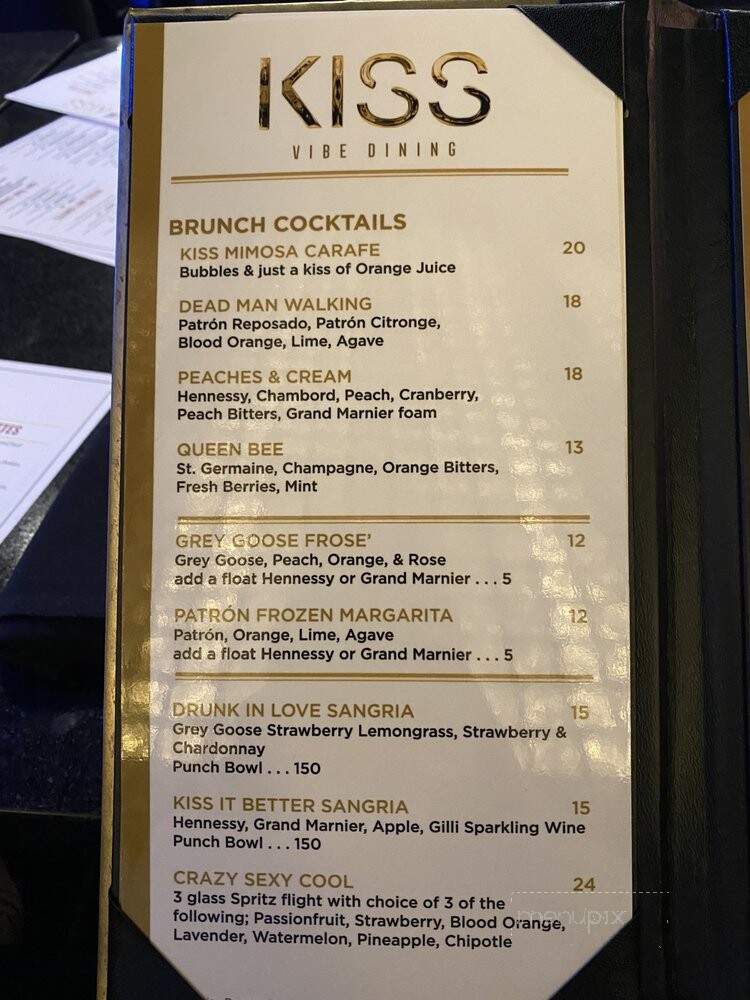 Kiss - Houston, TX menu_pic