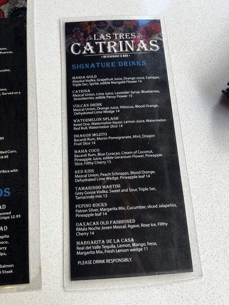 Las Tres Catrinas - Chula Vista, CA menu_pic