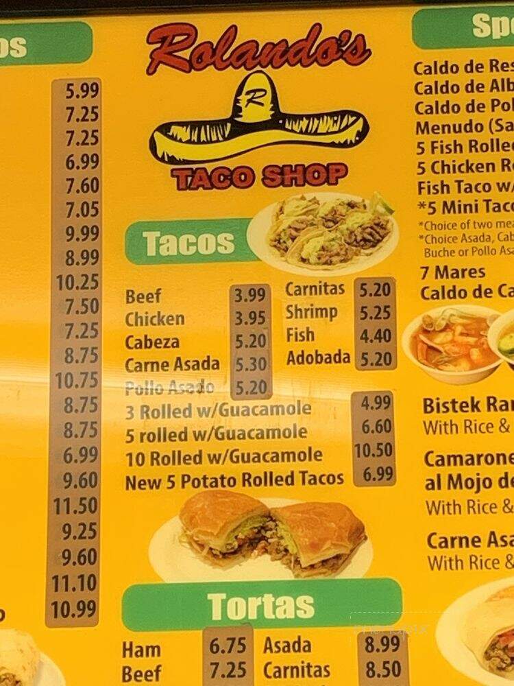 Las Tres Catrinas - Chula Vista, CA menu_pic