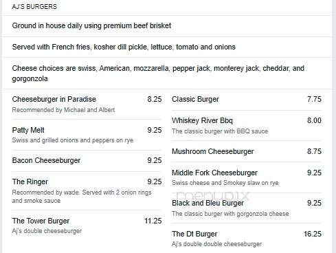 AJ's Eat & Drink - Macon, MO menu_pic