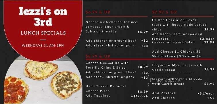 Iezzi's Tavern - Boyertown, PA menu_pic