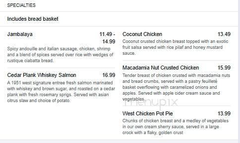 Rock Garden Supper Club - Green Bay, WI menu_pic