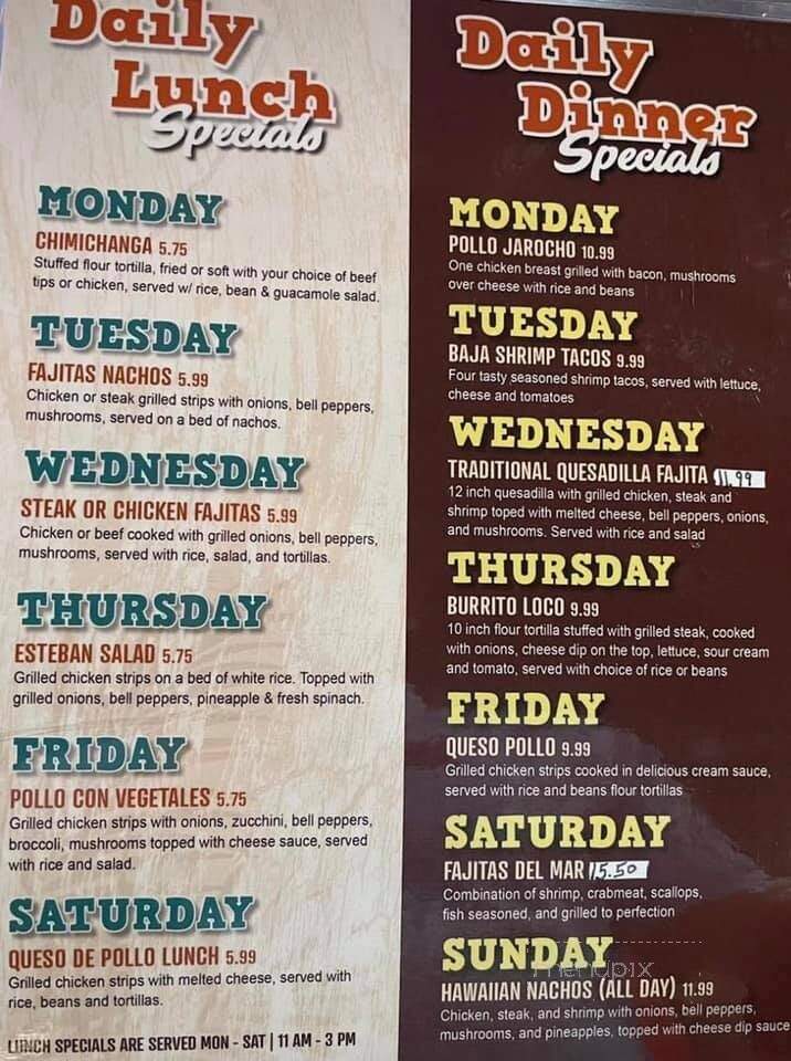 Adela's Mexican Kitchen - Lancaster, SC menu_pic