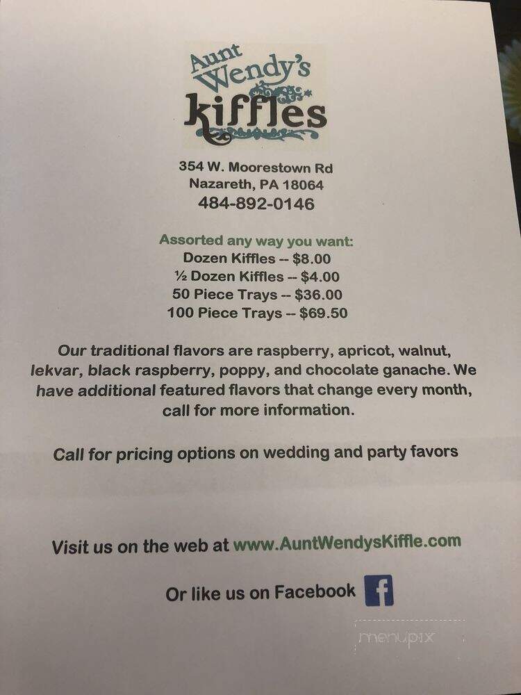 Aunt Wendy's Kiffles - Nazareth, PA