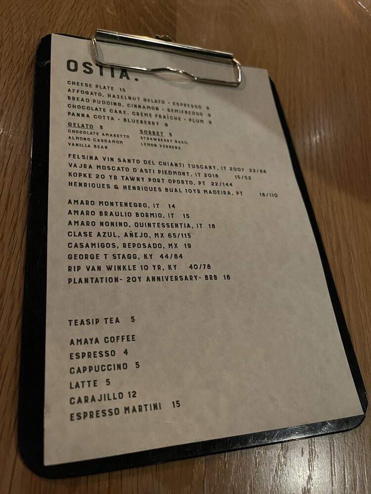 Ostia - Houston, TX menu_pic