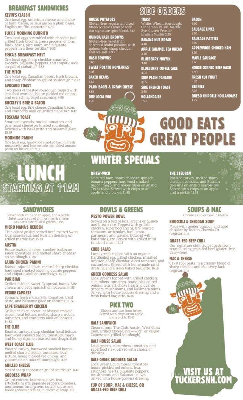 Tucker's - Concord, NH menu_pic