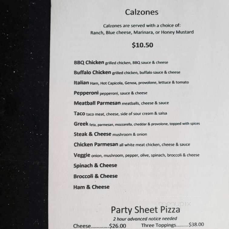 D B's Pizza - Wakefield, RI menu_pic