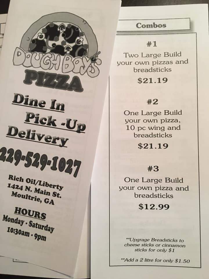 Dough Boy's Pizza - Moultrie, GA menu_pic