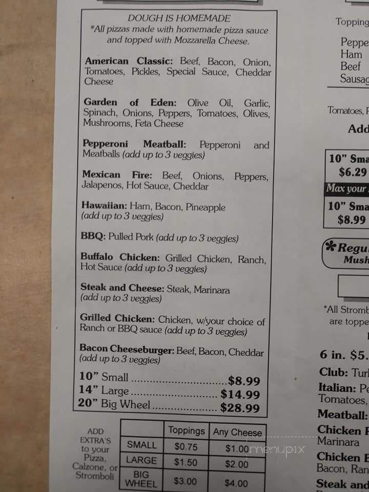 Dough Boy's Pizza - Moultrie, GA menu_pic