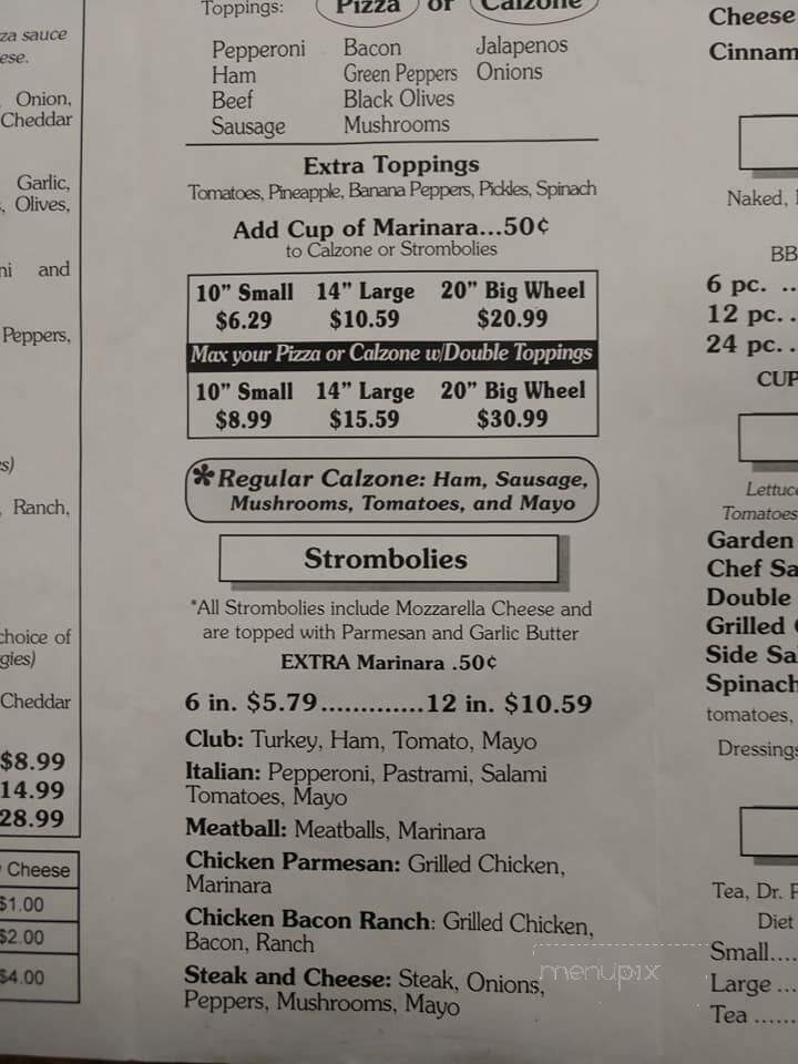 Dough Boy's Pizza - Moultrie, GA menu_pic