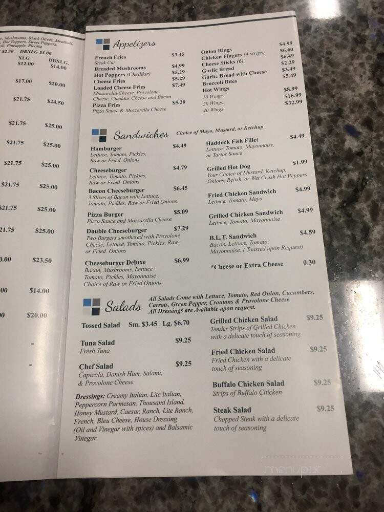 Frank's Pizza - North East, MD menu_pic