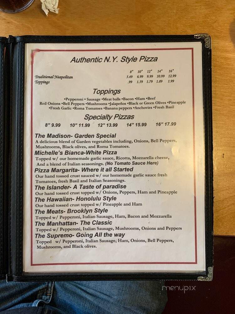 Michelle's Pizza - Mccormick, SC menu_pic