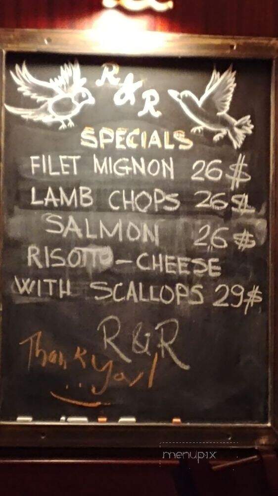 Ravyn & Robyn - Hawley, PA menu_pic