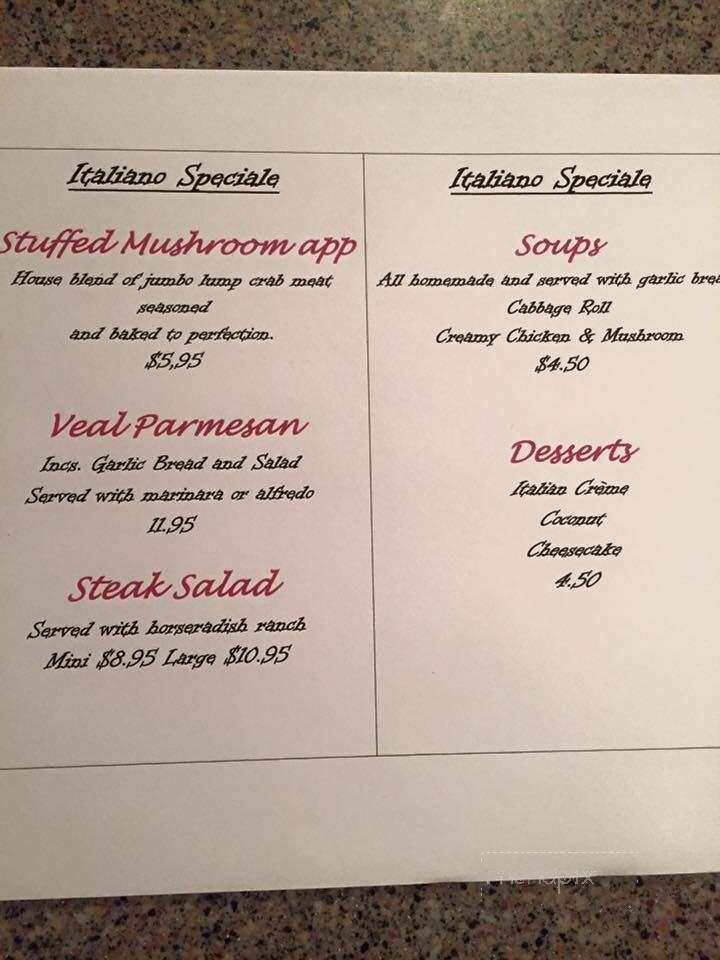 Betty's Pizza & Subs - Melrose, FL menu_pic