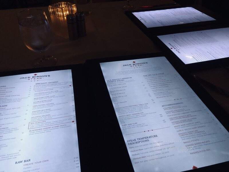Jack Binion's Steakhouse - Elizabeth, IN menu_pic