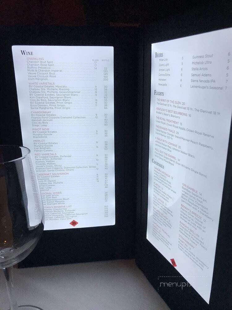Jack Binion's Steakhouse - Elizabeth, IN menu_pic