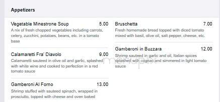 Mona Lisa - Hendersonville, NC menu_pic