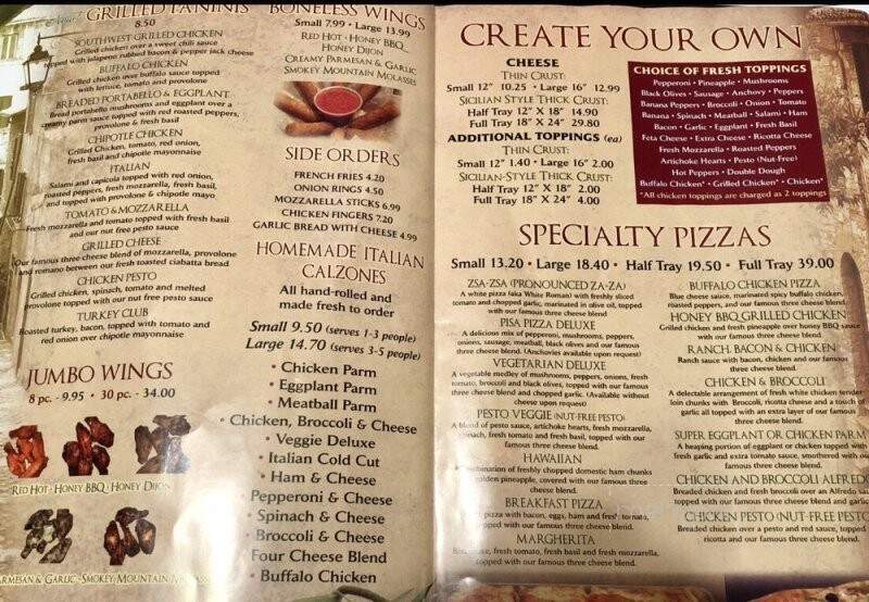 Pisa Pizza - Malden, MA menu_pic