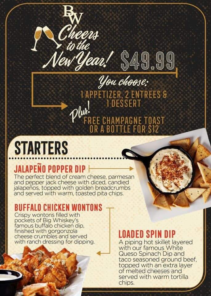 Big Whiskey's - Hoover, AL menu_pic
