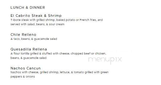 El Cabrito - Winona, MS menu_pic
