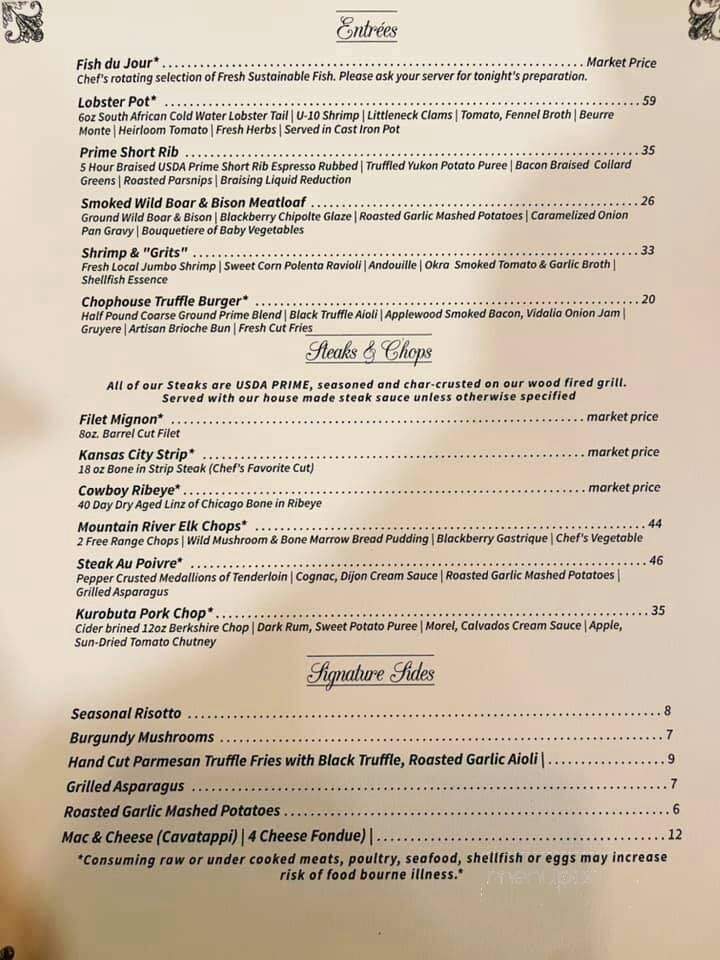 Fire and Smoke Gastropub - Myrtle Beach, SC menu_pic