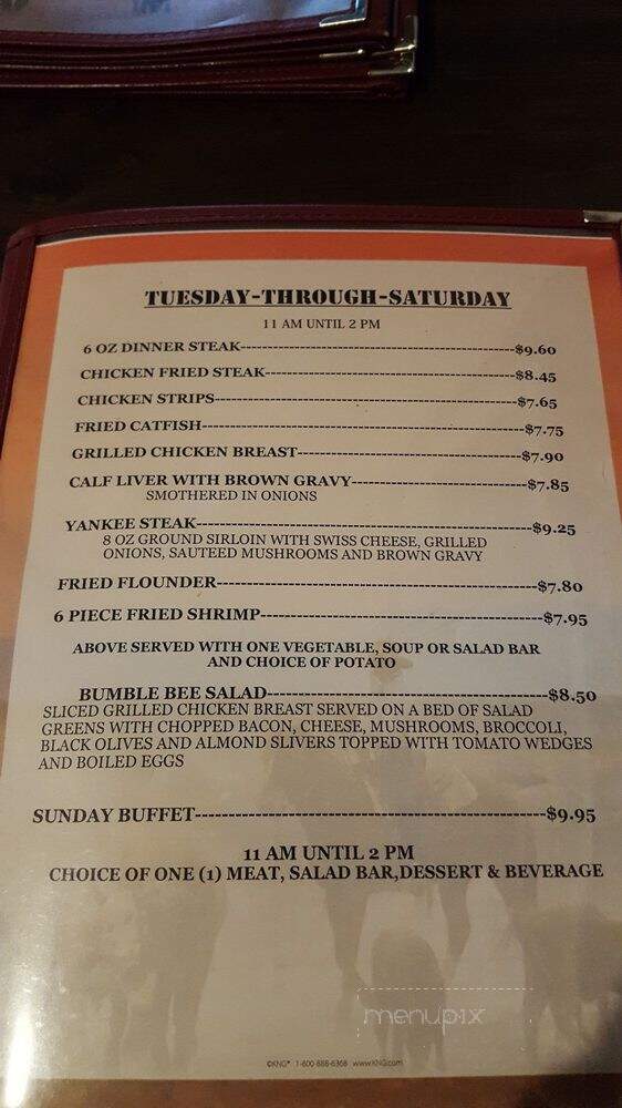 Section Hand Steak House - Brownwood, TX menu_pic