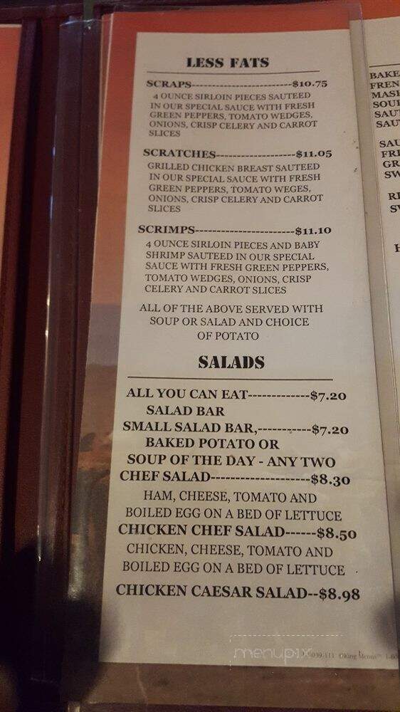 Section Hand Steak House - Brownwood, TX menu_pic