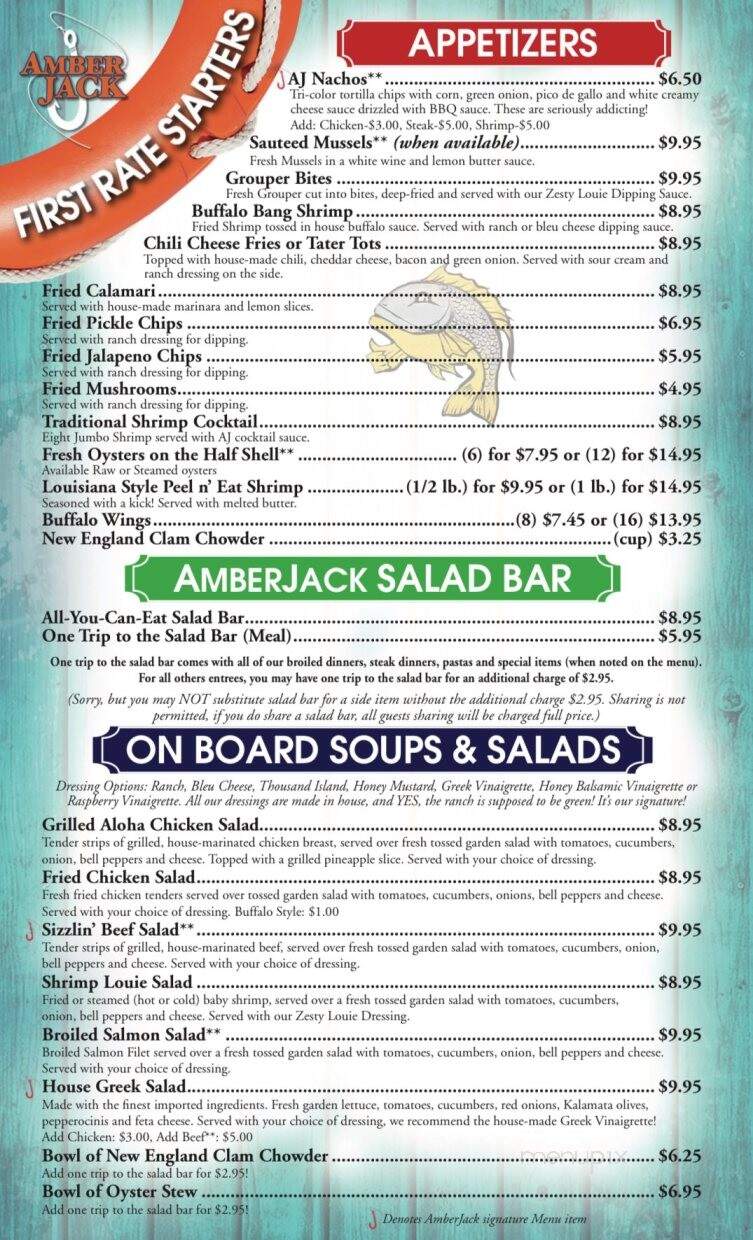 AmberJack Seafood & Steaks - Gastonia, NC