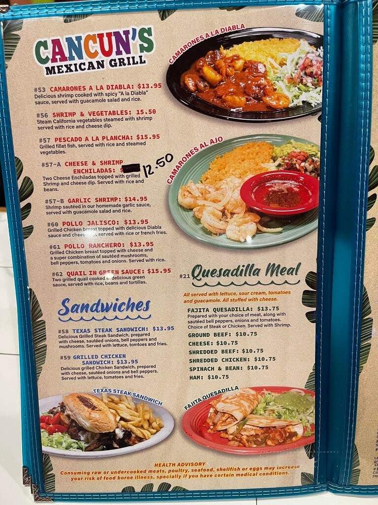 Cancun Mexican Grill - Bonifay, FL menu_pic