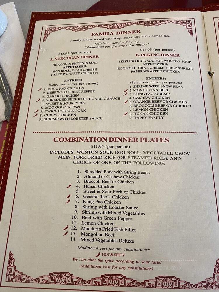 Chopsticks - Roseville, CA menu_pic