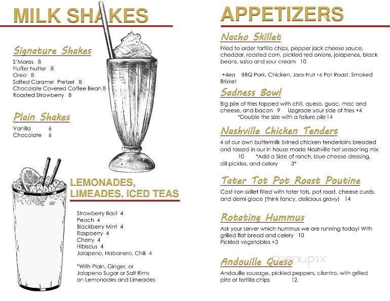 The Chop Shop - Butler, PA menu_pic