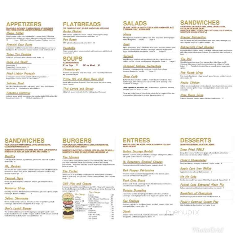 The Chop Shop - Butler, PA menu_pic