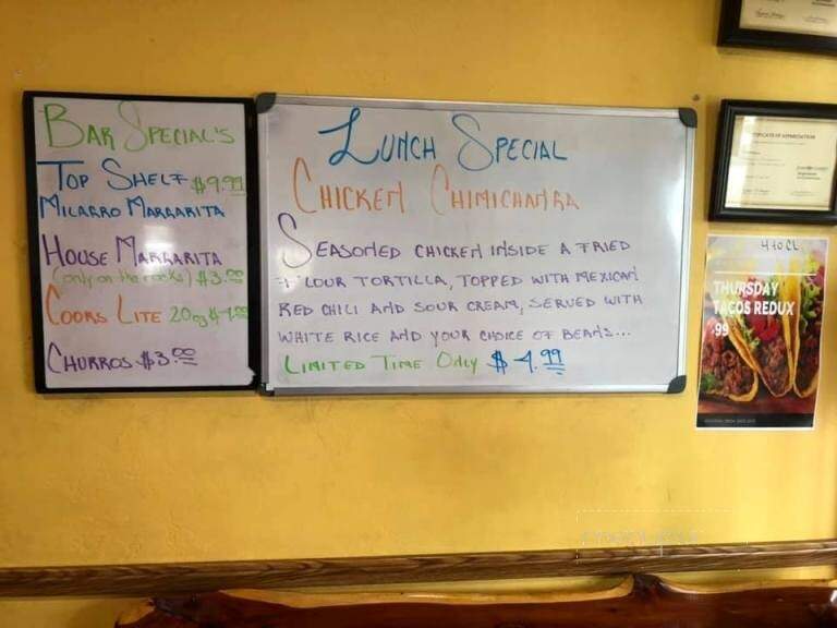 Fronteras Mexican Restaurant & Cantina - Gardner, KS menu_pic