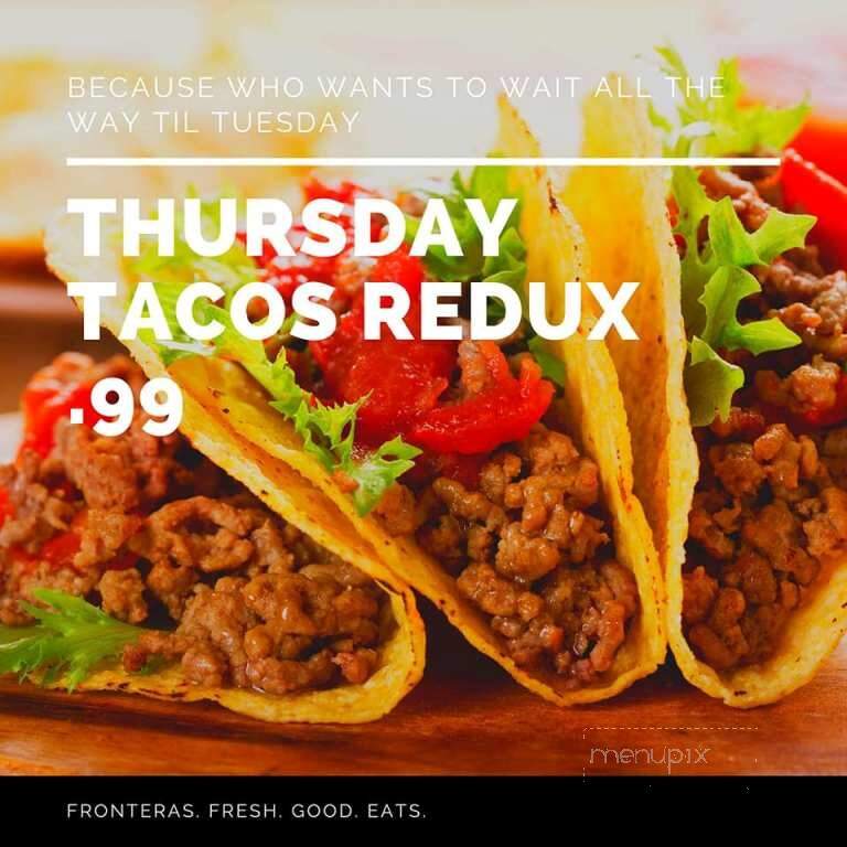 Fronteras Mexican Restaurant & Cantina - Gardner, KS menu_pic