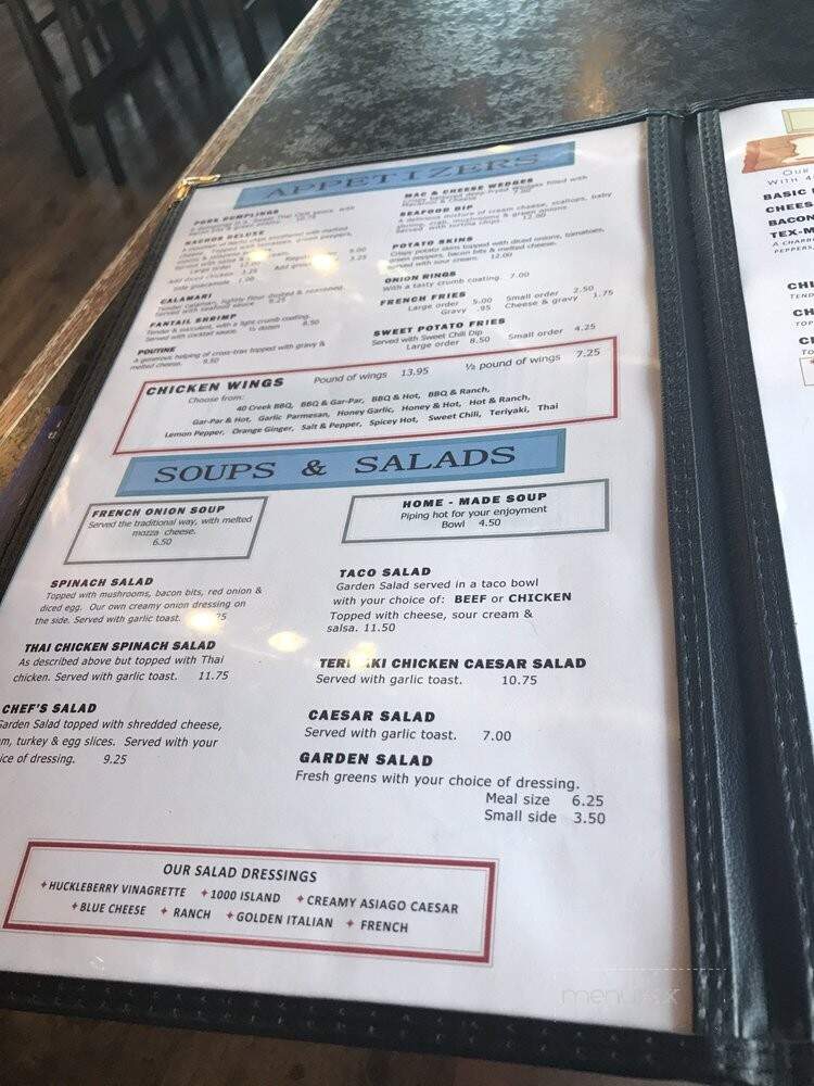 Huckleberry's Family Restaurant - Invermere, BC menu_pic