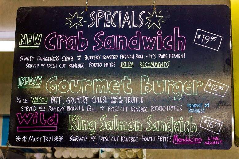 Ikeda's Tasty Burgers - Auburn, CA menu_pic