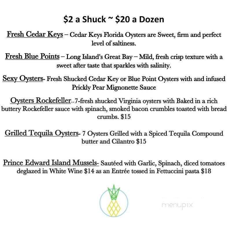Pineapples - Melbourne, FL menu_pic