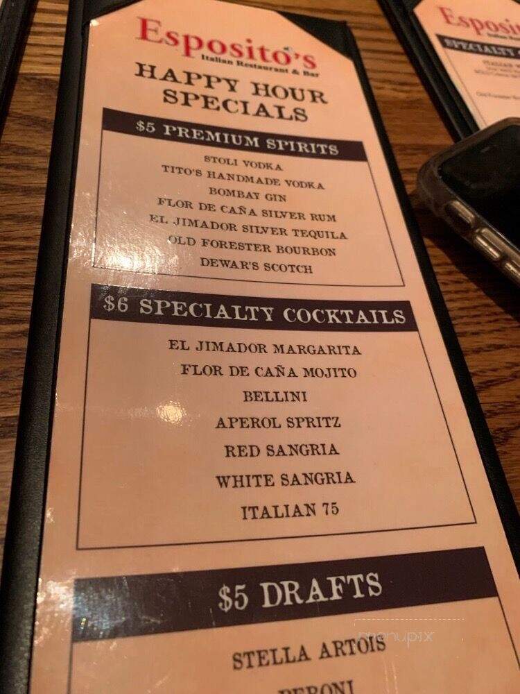Esposito's Italian - Tampa, FL menu_pic