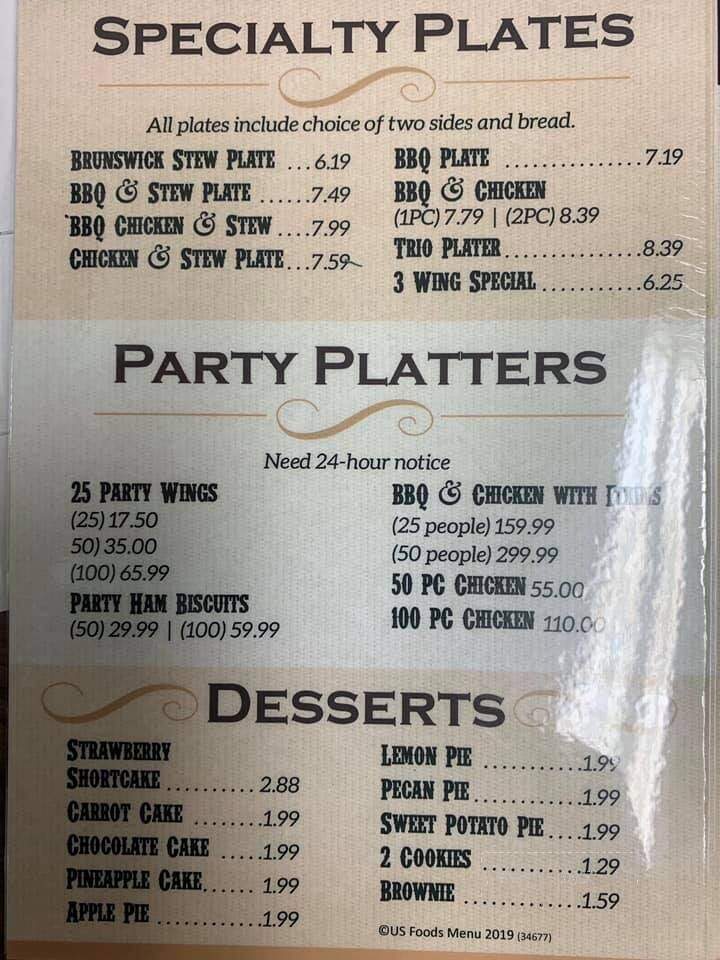 Golden Skillet - Ahoskie, NC menu_pic
