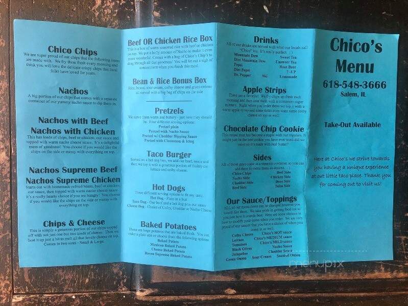 Chico's - Salem, IL menu_pic