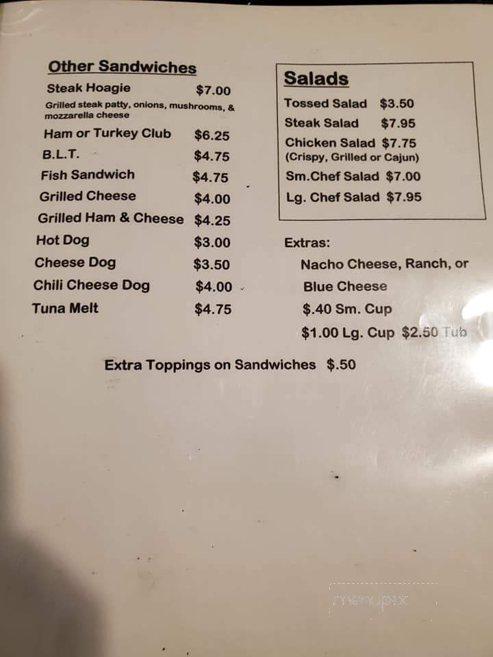 Penny's Pub - Lake City, PA menu_pic